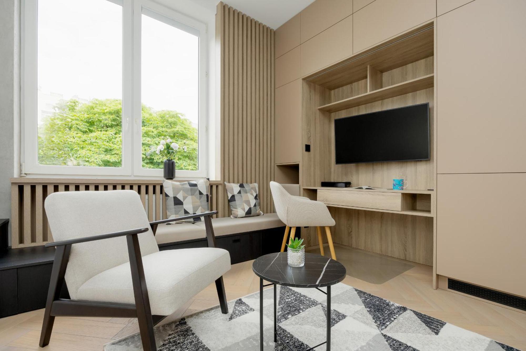 Przytulne Studio W Zielonej Okolicy Srodmiescia By Noclegi Renters Варшава Экстерьер фото